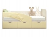 Детская кровать Дельфин 1,6 (ваниль). АКЦИЯ!